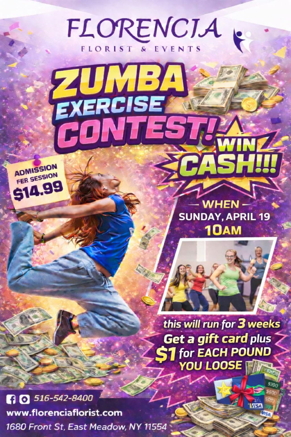 Zumba Contest $1 for each pound you loose